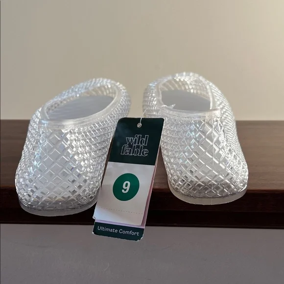 Wild Fable Women's Isabella Clear Jelly Flats Sandals. - Picture 6 of 8